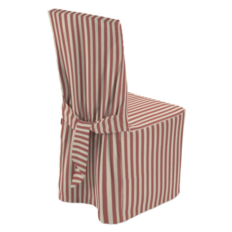 Dekoria Návlek na židli, červeno - bílá - pruhy, 45 x 94 cm, Quadro, 136-17