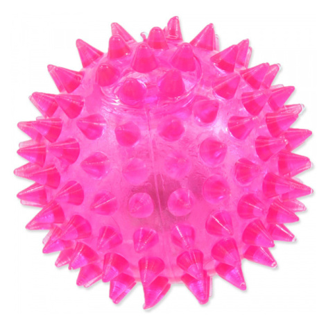 Hračka Dog Fantasy míček LED růžová 6cm