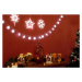Nexos 32828 Vánoční dekorace na okno - sada 3 hvězda a vločka LED