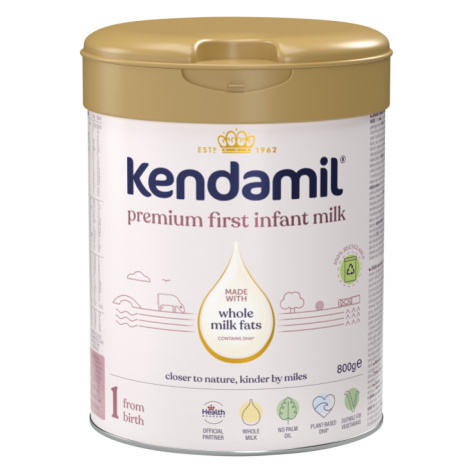 Kendamil Premium 1 DHA+ Počáteční mléčná kojenecká výživa 800g