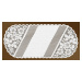 Žakárový ubrus - běhoun ZITA různé rozměry bílá MyBestHome Rozměr: 120x160 cm