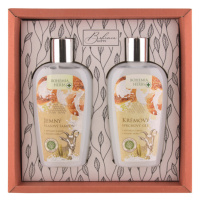 Bohemia Herbs dárkové balení med a kozí mléko sprchový gel 250 ml a vlasový šampon 250 ml