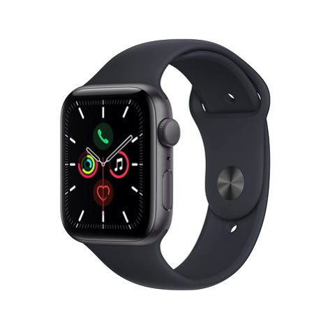 Apple Watch SE 44mm Vesmírně šedý hliník s temně inkoustovým sportovním řemínkem