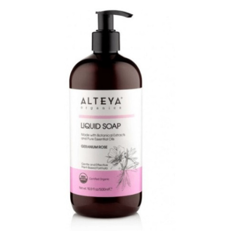 Alteya Organics BIO Tekuté mýdlo Muškát & Růže 500 ml
