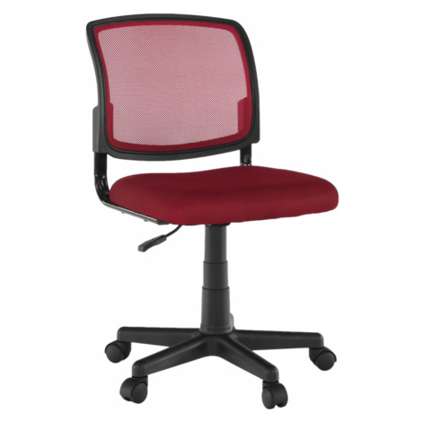 Otočná židle RAMIZA, tmavočervená/černá Tempo Kondela