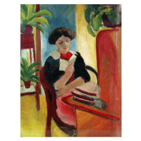 Obrazová reprodukce Elizabeth Reading, August Macke, 30 × 40 cm