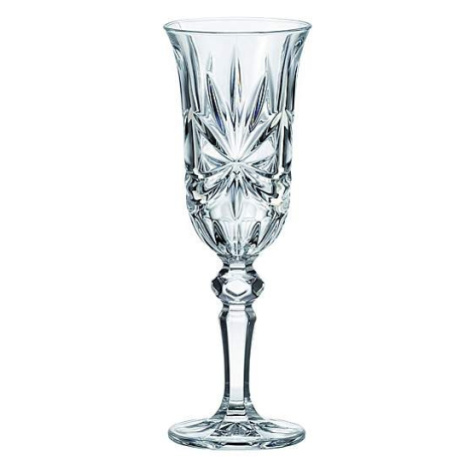 Crystal Bohemia sklenice na sekt Lorey ribbon 150 ml 6 ks