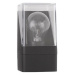 NOVA LUCE venkovní nástěnné svítidlo SELENA antracitový hliník a čirý akryl E27 1x12W 220-240V b