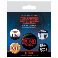 Plackový set Stranger Things - Upside Down