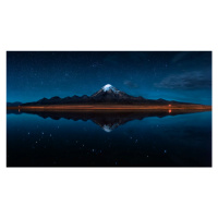 Fotografie El Reflejo del Sajama - Bolivia, Hernan Calderon Velasco, 40 × 22.2 cm