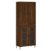 vidaXL Skříň highboard hnědý dub 69,5 x 34 x 180 cm kompozitní dřevo