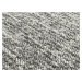 Vopi koberce Kusový koberec Alassio šedý kruh - 100x100 (průměr) kruh cm