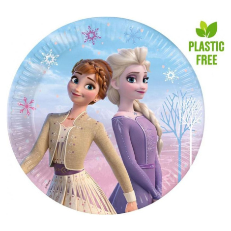 Procos Frozen 2: Papírové talíře Wind Spirit, příští generace, 23 cm, 8 ks (bez plastu)