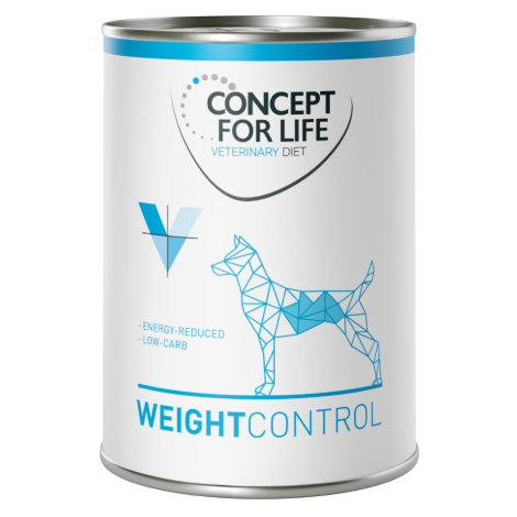 6 x 400 g Concept for Life Veterinary Diet za skvělou cenu! - Weight Control