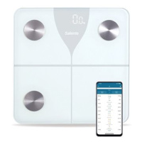 Salente SlimFit, osobní fitness Bluetooth váha, bílá