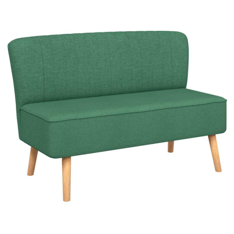 vidaXL Pohovka textil 117 x 55,5 x 77 cm zelená