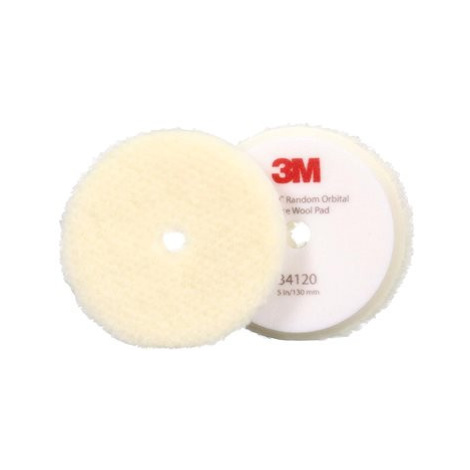 3M™ Perfect-It™ Random Orbital Coarse Wool Pad - korekční lešticí kotouče, bílé, 2 ks, 130 mm