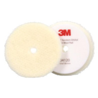 3M™ Perfect-It™ Random Orbital Coarse Wool Pad - korekční lešticí kotouče, bílé, 2 ks, 130 mm