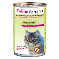 Feline Porta 21 pro kočky 6 x 400 g - Kuřecí maso s aloe