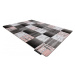 Dywany Lusczow Kusový koberec ALTER Siena čtverce mřížka šedý