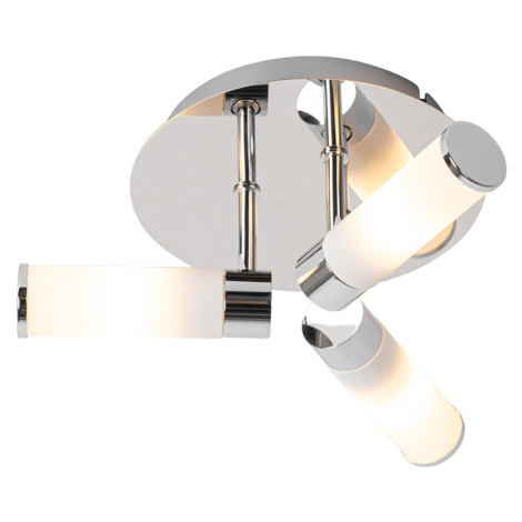 Moderní koupelnové stropní svítidlo chrom 3-světlo IP44 - Van QAZQA