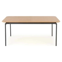 Halmar  stůl SMART, dub/černá