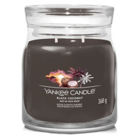 Yankee Candle Černý kokos, Svíčka ve skleněné dóze 368 g