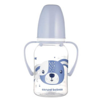 CANPOL BABIES Láhev s potiskem HAPPY ANIMALS 120 ml s úchyty