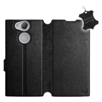 Flip pouzdro na mobil Sony Xperia XA2 - Černé - kožené - Black Leather