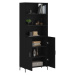 vidaXL Skříň highboard černá 69,5 x 34 x 180 cm kompozitní dřevo