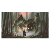 Ilustrace legendary creature of dark forest, Grandfailure, 40x22.5 cm