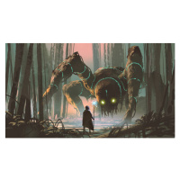 Ilustrace legendary creature of dark forest, Grandfailure, 40 × 22.2 cm