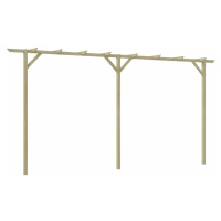 vidaXL Zahradní pergola 400 x 40 x 205 cm dřevo