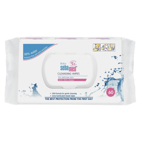 SEBAMED Baby vlhčené ubrousky s 99% vody 60ks