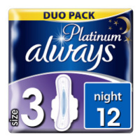 ALWAYS vložky Ultra Platinum Night Duo 12 ks