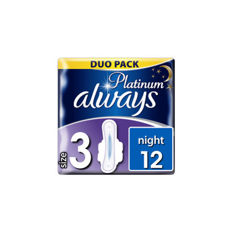 ALWAYS vložky Ultra Platinum Night Duo 12 ks