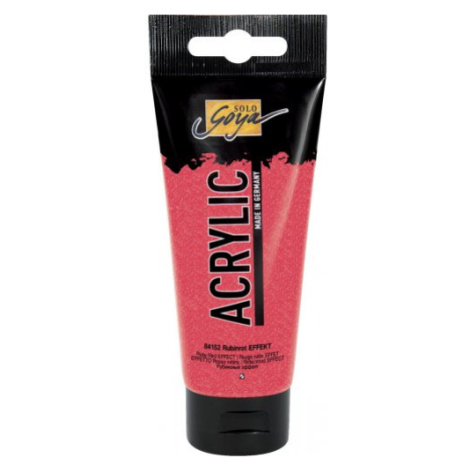 Solo Goya Akrylová barva SOLO GOYA EFEKT 100 ml RUBÍNOVÁ ČERVENÁ