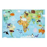 Dětský koberec Torino Kids World map 160 x 230 cm