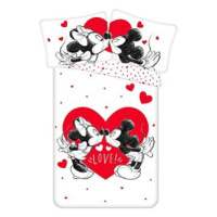 Jerry Fabrics Mickey and Minnie Love s velkým sdrcem