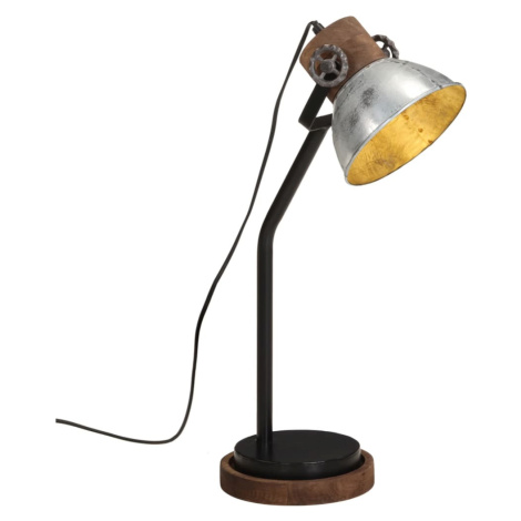 vidaXL Stolní lampa 25 W vintage stříbrná 18 x 18 x 60 cm E27