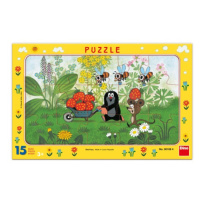 Puzzle Krtek na výletě 15 dílků deskové DINO