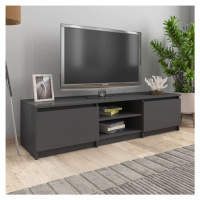 vidaXL TV stolek šedý s vysokým leskem 140x40x35,5 cm kompozitní dřevo