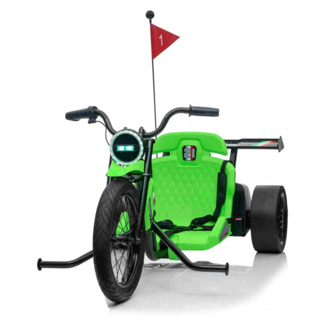 Mamido Dětská elektrická tříkolka DRIFT BIKE 21 zelená