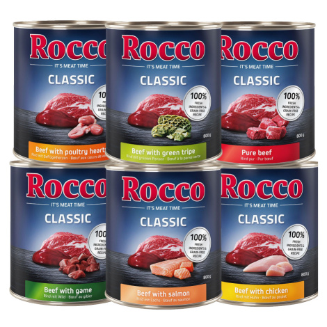 Míchané balení na vyzkoušení Rocco Classic 6 x 800 g - Classic