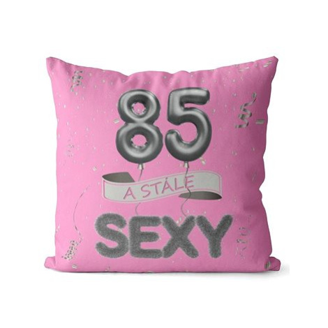 Impar polštář růžový Stále sexy věk 85