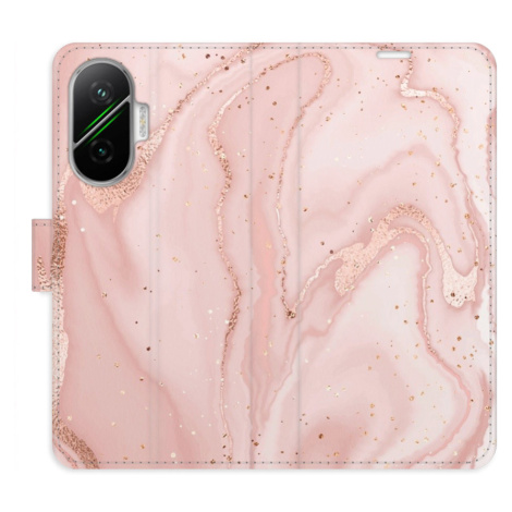 iSaprio Flip pouzdro RoseGold Marble pro Poco F7