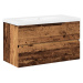 vidaXL Skříňka se zápustným umyvadlem old wood 81 x 39,5 x 49 cm