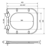 MEXEN TEO (0801) WC sedátko Soft Close, slim, černá mat 39060185