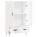 vidaXL Skříň highboard bílá 69,5 x 31 x 115 cm kompozitní dřevo