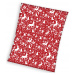 Vánoční deka mikovláknová MERRY CHRISTMAS červená 150x200 cm Mybesthome